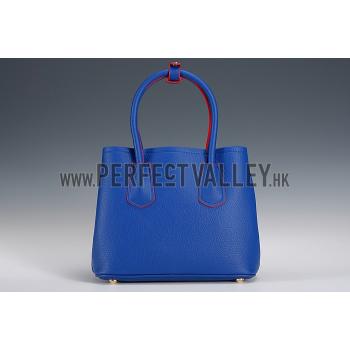 Replica Prada Double Tote Blue And Red Interior  18926821