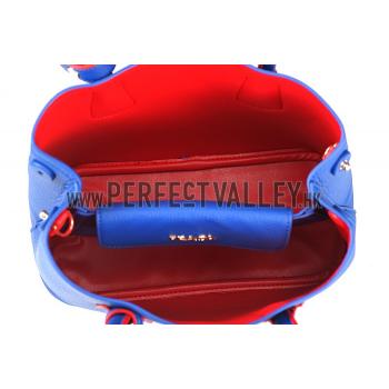 Replica Prada Double Tote Blue And Red Interior  18926821