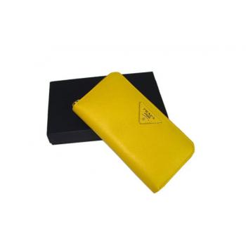 Prada  1M0506 Ladies Wallet Yellow