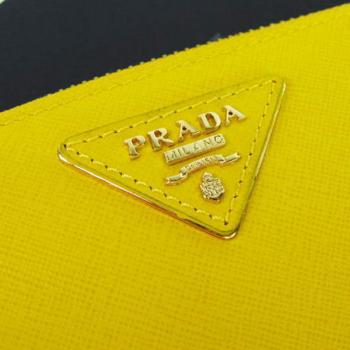 Prada  1M0506 Ladies Wallet Yellow