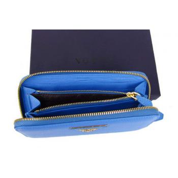 Prada  1M0506 Ladies Wallet Blue