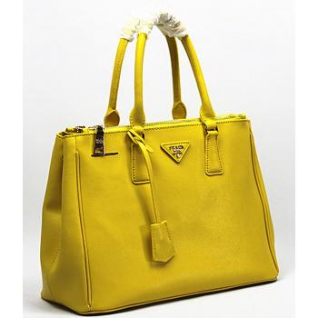 Prada  3020 Handbag Cow Leather Yellow