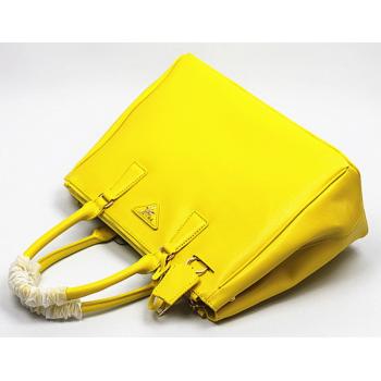 Prada  3020 Handbag Cow Leather Yellow