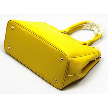 Prada  3020 Handbag Cow Leather Yellow