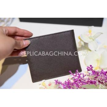 Prada Purse Wallet Calfskin Brown Replica