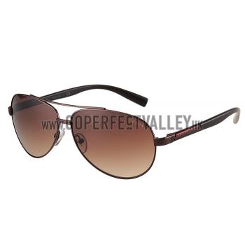 Prada Linea Rossa Brown Frame Brown Lenses Sunglasses 308154