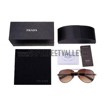 Prada Linea Rossa Brown Frame Brown Lenses Sunglasses 308154