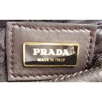 Prada  3511 Handbag Nylon Coffee