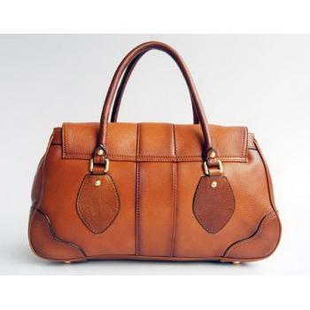 Prada  80045 Ladies Cow Leather Coffee