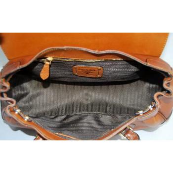 Prada  80045 Ladies Cow Leather Coffee