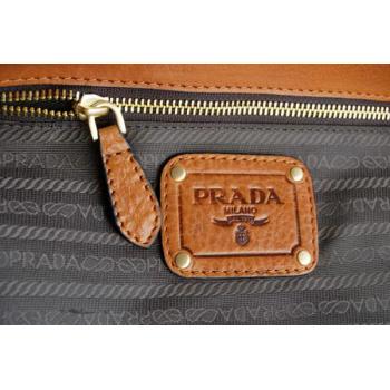 Prada  80045 Ladies Cow Leather Coffee