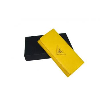 Prada  1M1132 Ladies Wallet Yellow