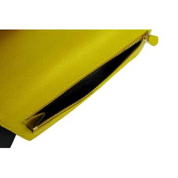 Prada  1M1132 Ladies Wallet Yellow