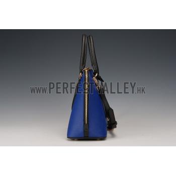 Replica Prada Promenade Black And Blue Crocodile Bag