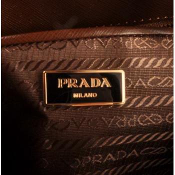 Prada  16625M Handbag Lambskin Coffee