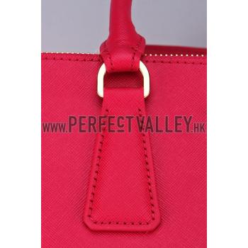 Prada Saffiano Medium Promenade Tote Red