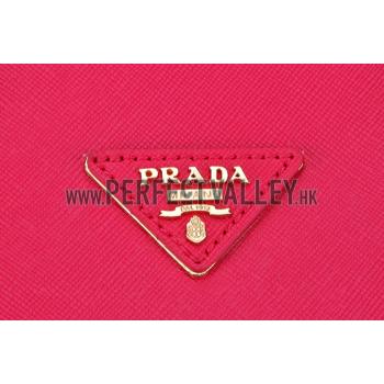 Prada Saffiano Medium Promenade Tote Red