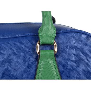 Cheap Prada  0758 Handbag Cow Leather Blue