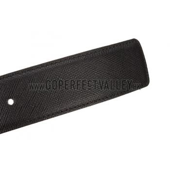 Replica Prada Black Leather Belt