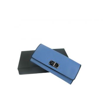 Prada  1M1244 Ladies Wallet Blue Replica