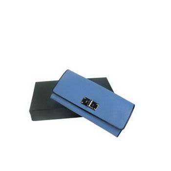 Prada  1M1244 Ladies Wallet Blue Replica