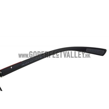 Prada Sporty Silver Frame Linea Rossa Logo Sunglasses 308308