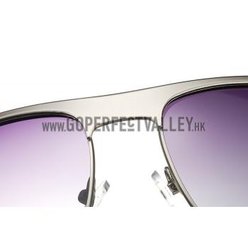 Prada Sporty Silver Frame Linea Rossa Logo Sunglasses 308308