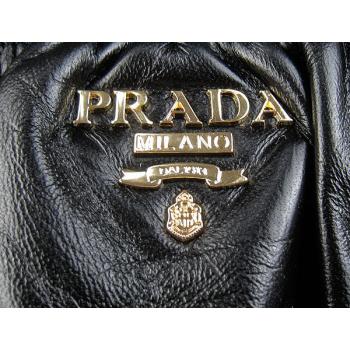 Prada  9805 Ladies Cow Leather Black Bag