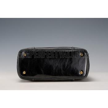 Prada  Patent Leather Satchel Black Replica