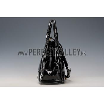 Prada  Patent Leather Satchel Black Replica