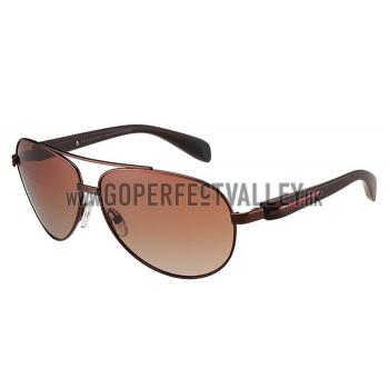 Prada Sporty Linea Rossa Brown Frame Brown Lenses Sunglasses 308155