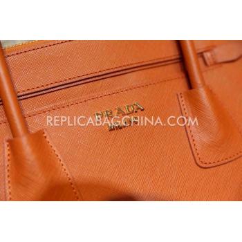 Prada Handbag Calfskin Orange