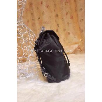 Replica Prada Backpack Calfskin Black