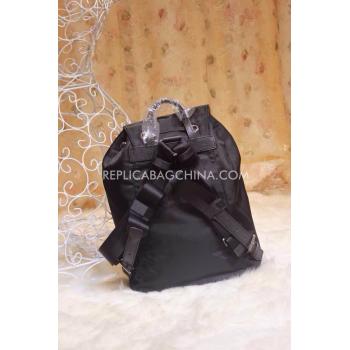 Replica Prada Backpack Calfskin Black