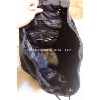 Replica Prada Backpack Calfskin Black