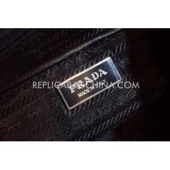 Replica Prada Backpack Calfskin Black