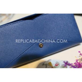 Cheap Prada Purse Calfskin Blue HM08573