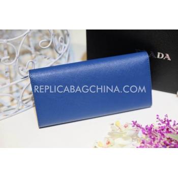 Cheap Prada Purse Calfskin Blue HM08573