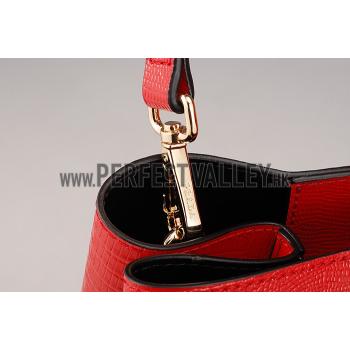 Prada Double Tote Crocodile Leather Bag Red Replica