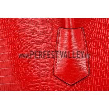 Prada Double Tote Crocodile Leather Bag Red Replica