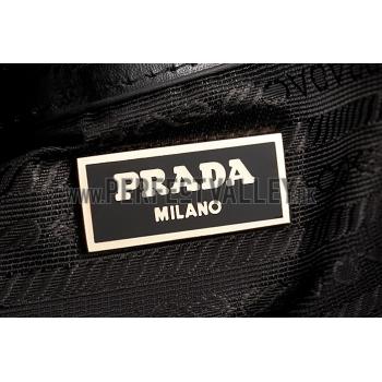 Cheap Prada Promenade Black And Red Small Crocodile Bag