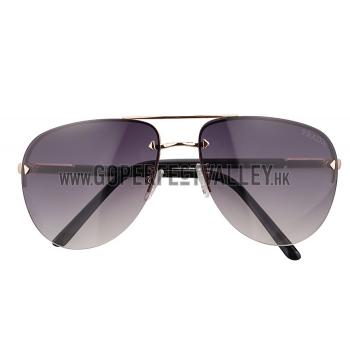 Prada Aviator Gold Frame Black Temples Sunglasses 308228