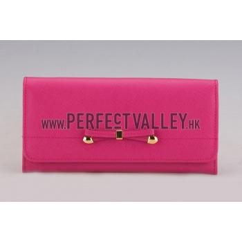 Prada Continental Wallet Red Pink Replica