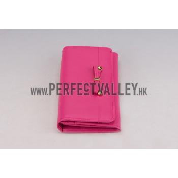 Prada Continental Wallet Red Pink Replica