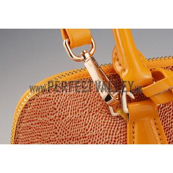 Prada Promenade Crocodile Leather Bag Yellow