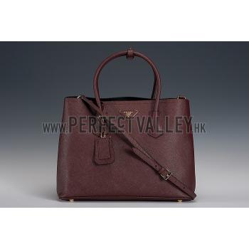 Prada Double Tote Cocoa 18926818