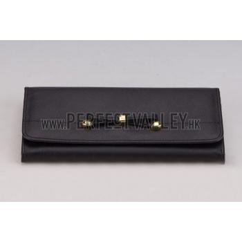 Prada Continental Wallet Black