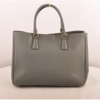 Prada  16630 Handbag Lambskin Grey Replica