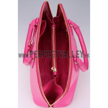 Prada Saffiano Medium Promenade Tote Fuchsia Replica