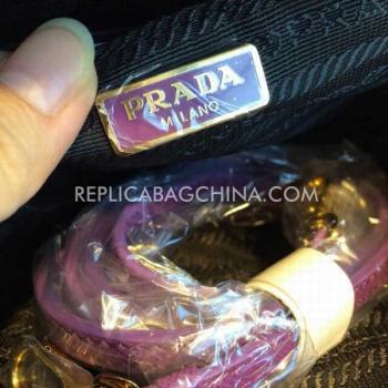 Prada Handbag Calfskin Purple